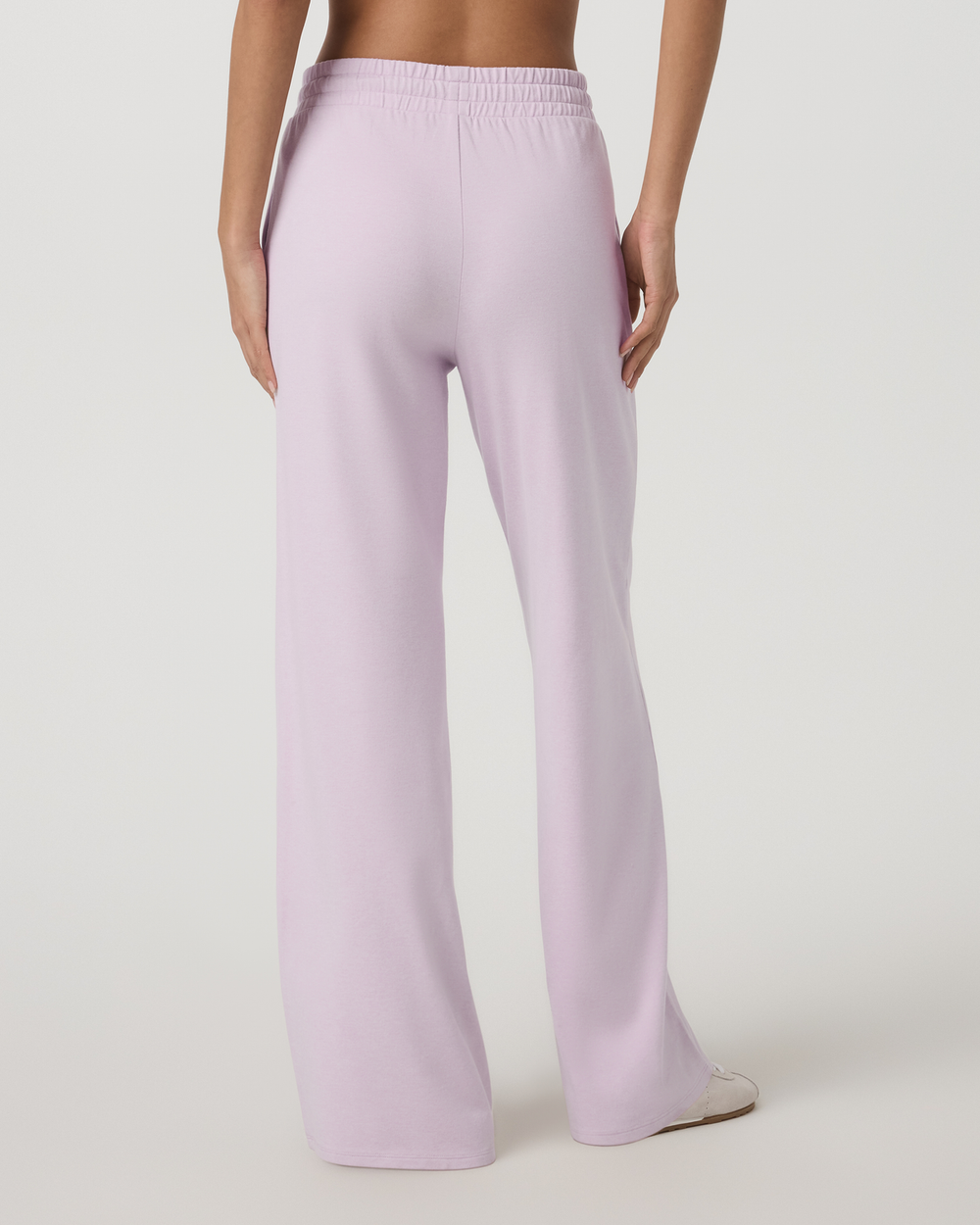 Vuori Halo Essential Wideleg Women's Lilac Breeze Heather Pants