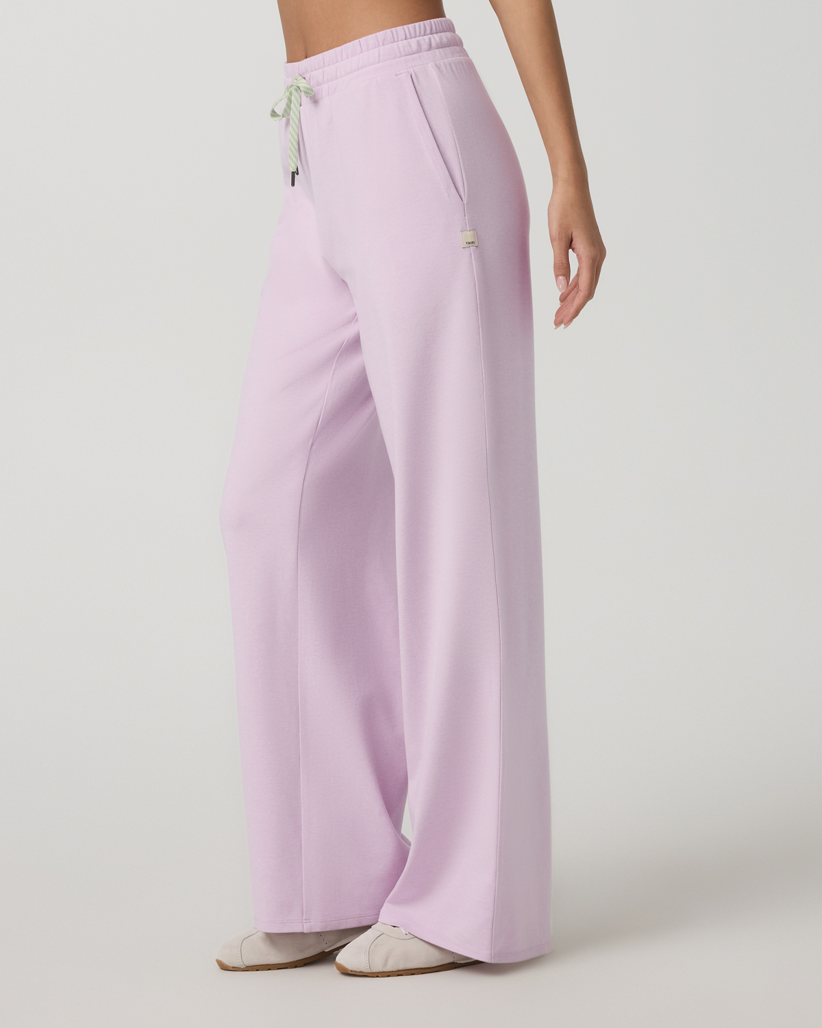 Vuori Halo Essential Wideleg Women's Lilac Breeze Heather Pants