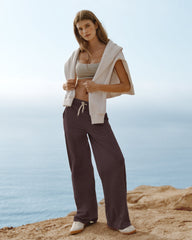 Vuori Halo Essential Wideleg Pant Java Heather