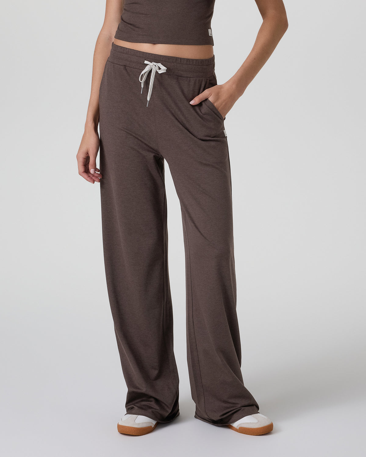 Vuori Halo Essential Wideleg Pant Java Heather