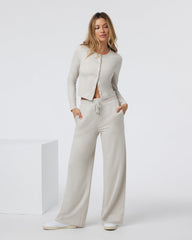 Vuori Halo Essential Wideleg Ecru Heather