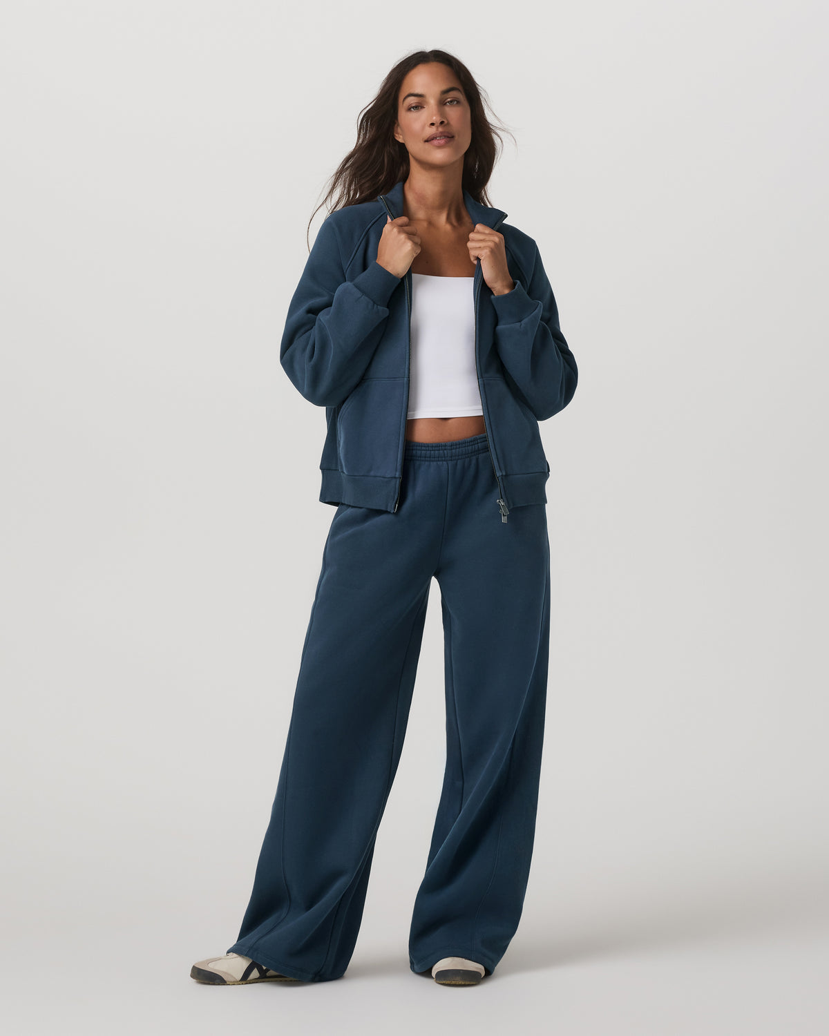 Vuori Restore Ultra Wideleg Sweatpant Women's Ocean Blue Pants