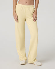 Vuori Women's Halo Modern Straight Leg Pant Lemon Snap Heather