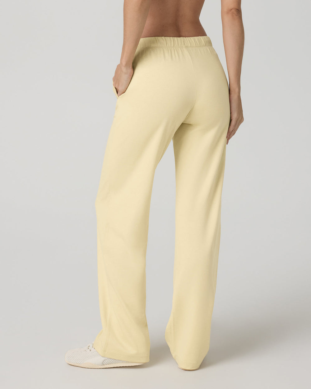 Vuori Women's Halo Modern Straight Leg Pant Lemon Snap Heather