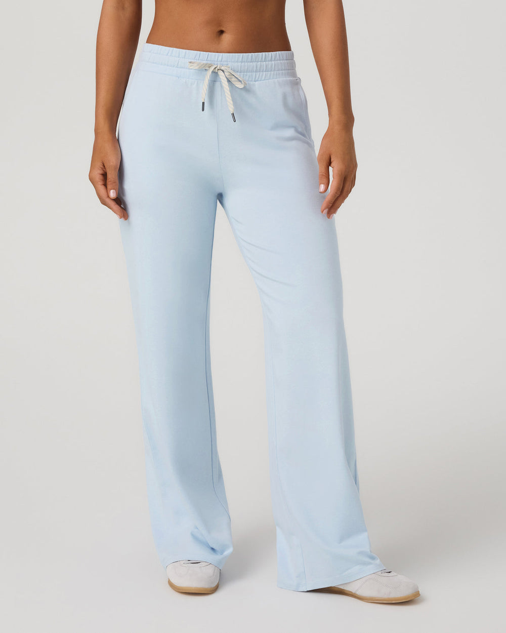 Vuori Halo Essential Wideleg - Short Soft Sky Heather Pants