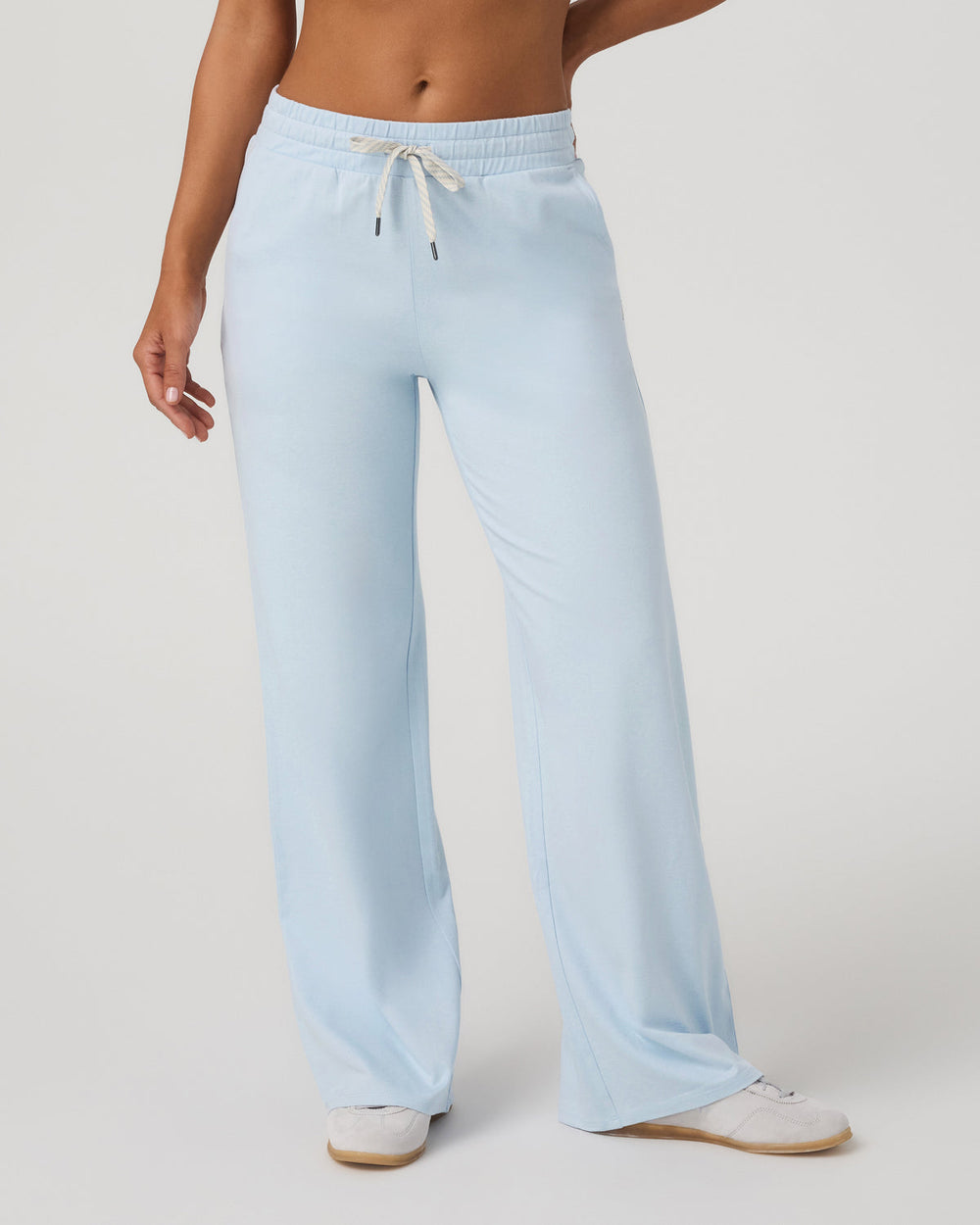 Vuori Halo Essential Wideleg Women's Soft Sky Heather Pants