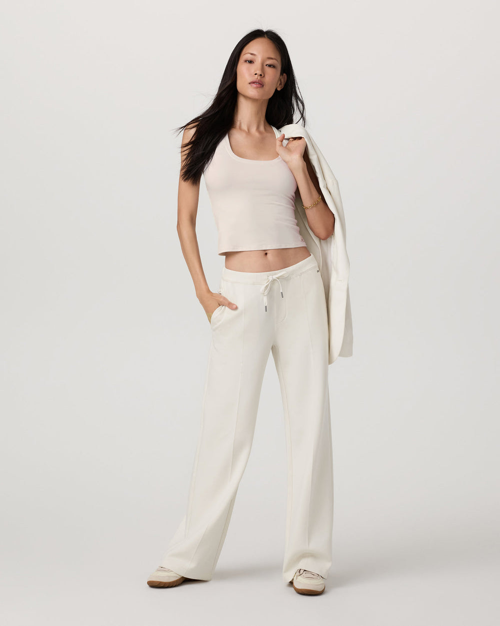 Vuori Compose Wideleg Pant Marshmallow Mid-High Rise Pants