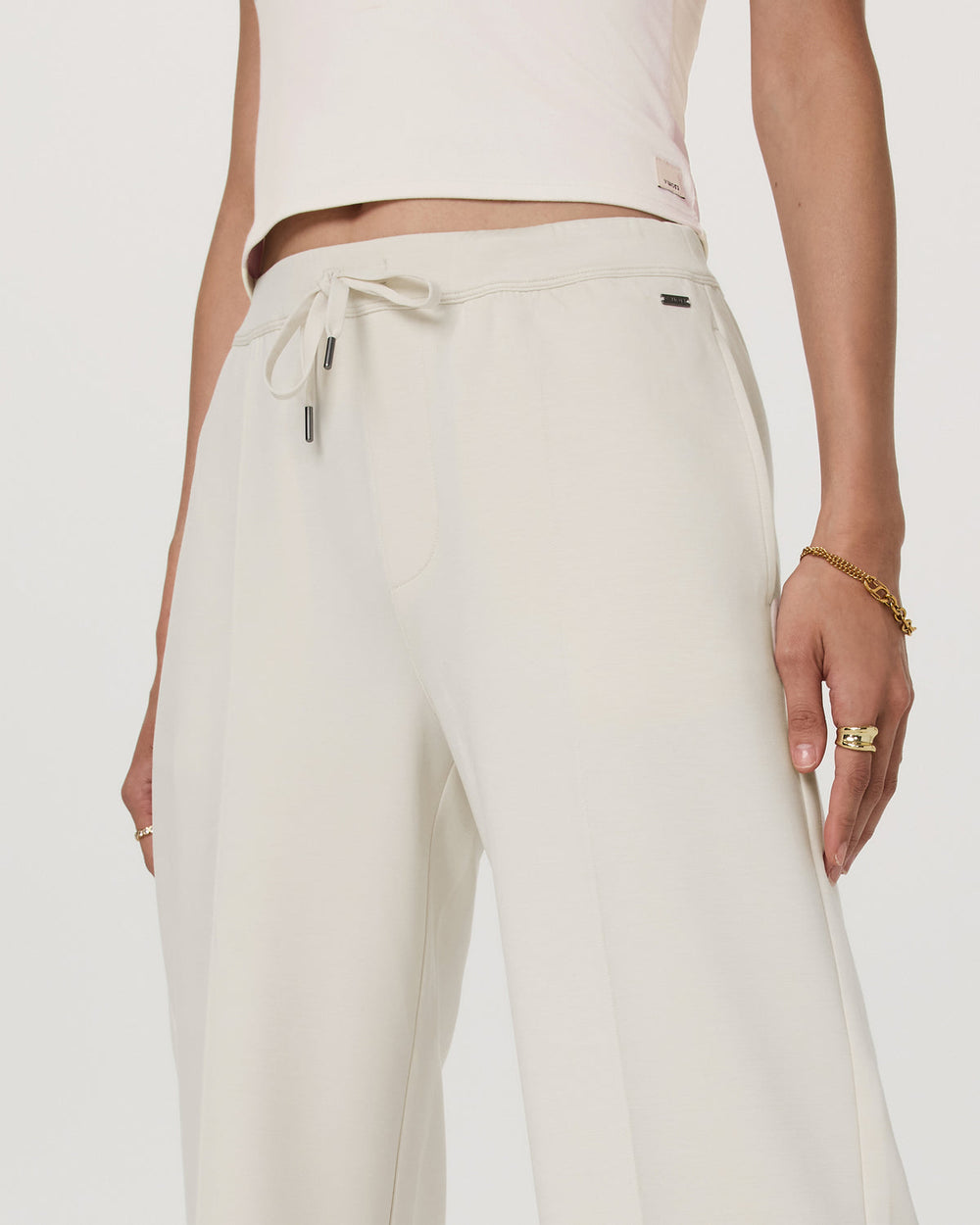 Vuori Compose Wideleg Pant Marshmallow Mid-High Rise Pants