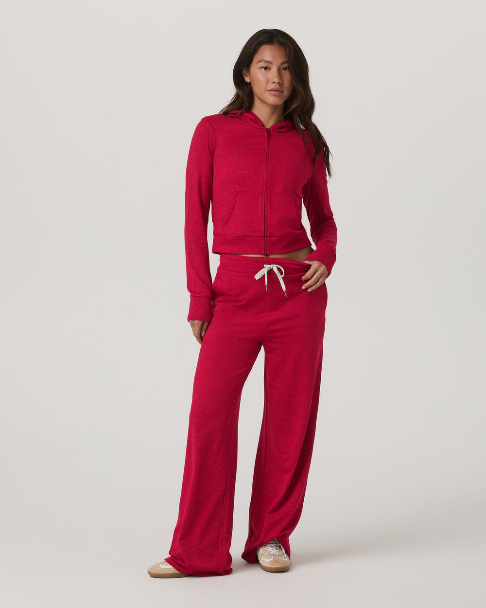 Vuori Halo Wideleg Women's Strawberry Heather Pants