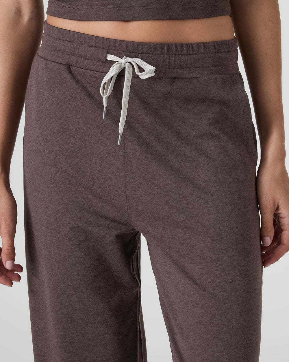 Vuori Halo Essential Wideleg Pant - Long Java Heather