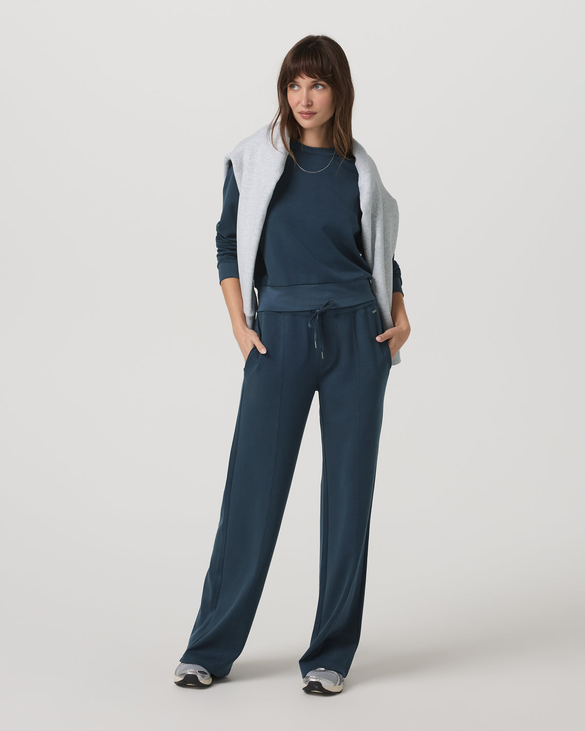 Vuori Compose Wideleg Pant Women's Ocean Blue Relaxed Pants