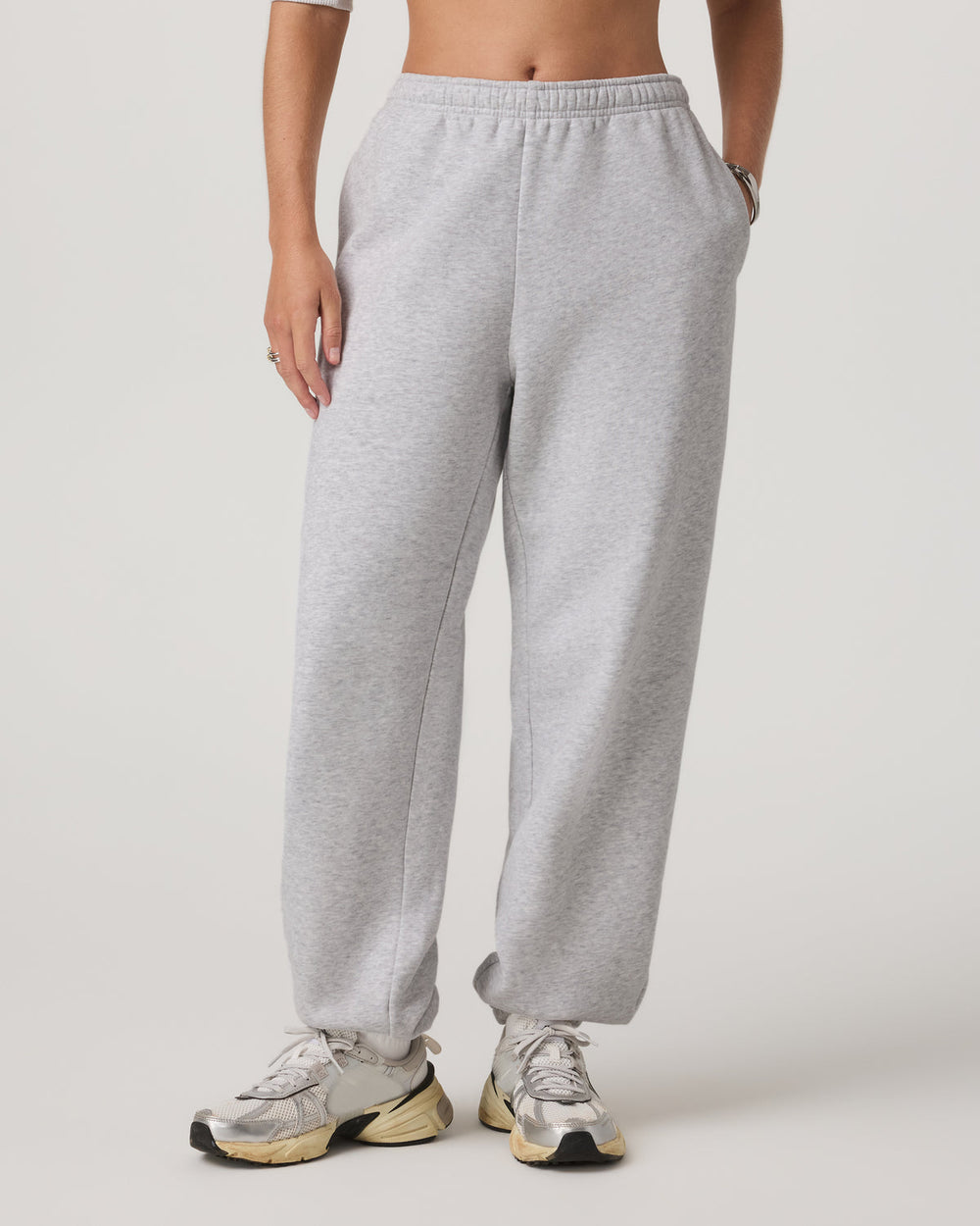 Vuori Women's Restore Classic Sweatpant - Short Pale Grey