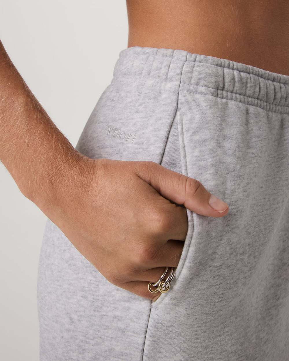 Vuori Women's Restore Classic Sweatpant - Short Pale Grey