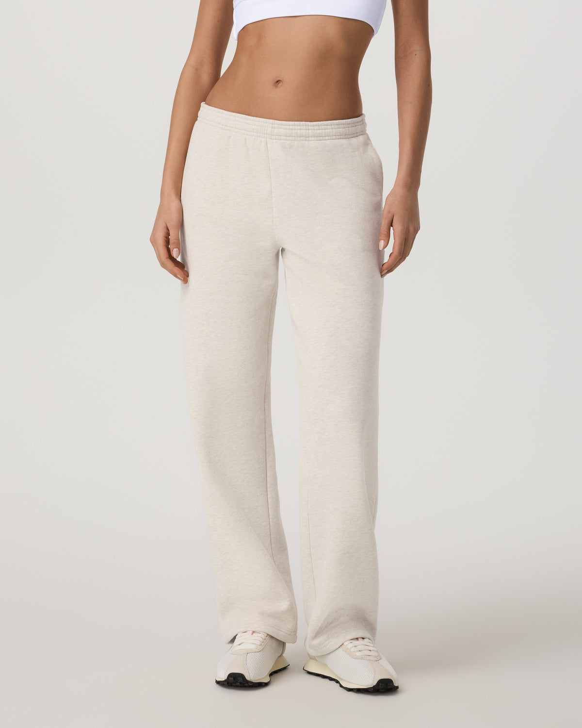 Vuori Restore Straight Leg Sweatpant - Long Bone Heather