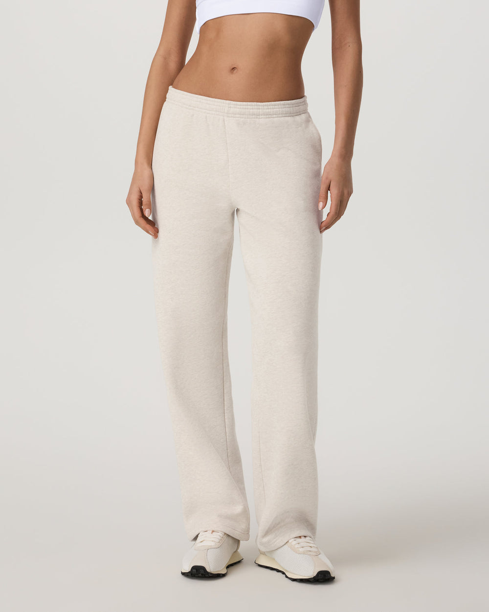 Vuori Restore Straight Leg Sweatpant - Long Bone Heather