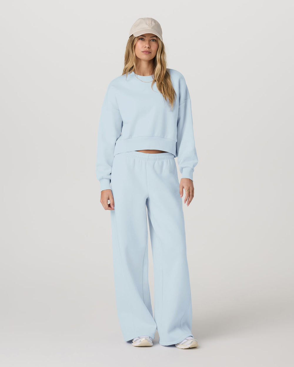 Vuori Restore Ultra Wideleg Sweatpant Soft Sky
