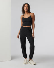 Vuori Boyfriend Cargo Sweatpant Black Heather Sweatpants