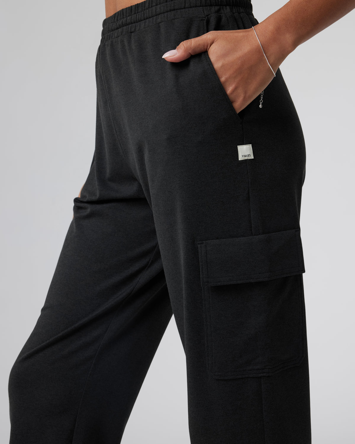 Vuori Boyfriend Cargo Sweatpant Black Heather Sweatpants