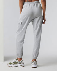 Vuori Boyfriend Cargo Sweatpant Pale Grey Heather
