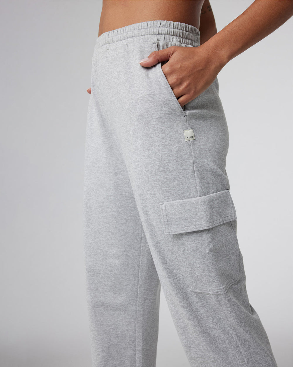 Vuori Boyfriend Cargo Sweatpant Pale Grey Heather