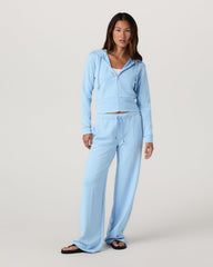 Vuori Compose Wideleg Pant Crystal Blue Mid-High Rise Pants