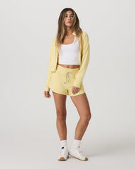 Vuori Women's Halo Performance Short 2.0 Lemon Snap Heather