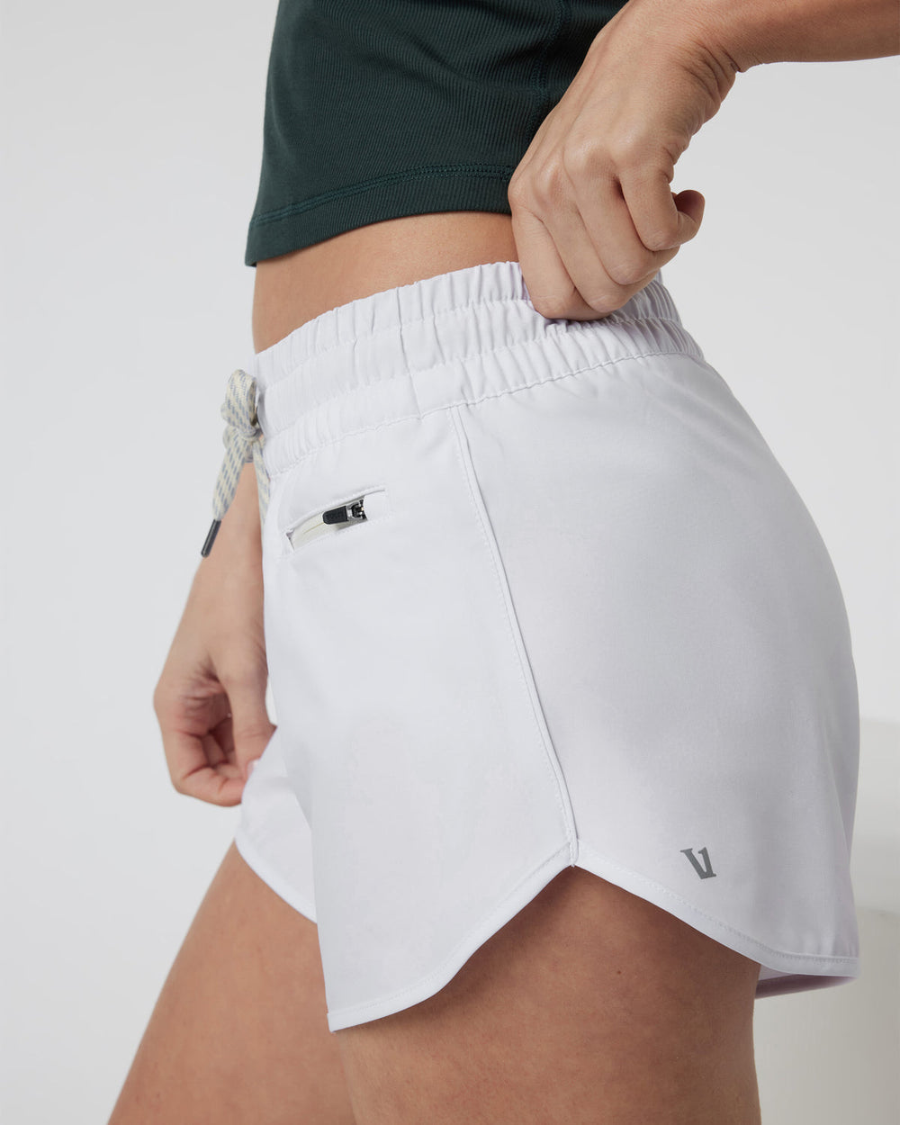Vuori Clementine 4" Short 2.0 White Workout Shorts