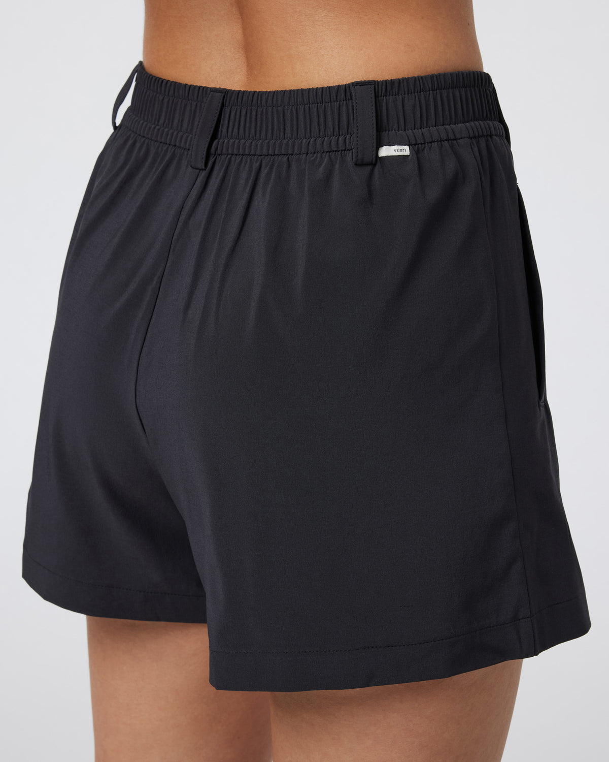 Vuori Villa Trouser Shorts Women's Black Pleated Shorts