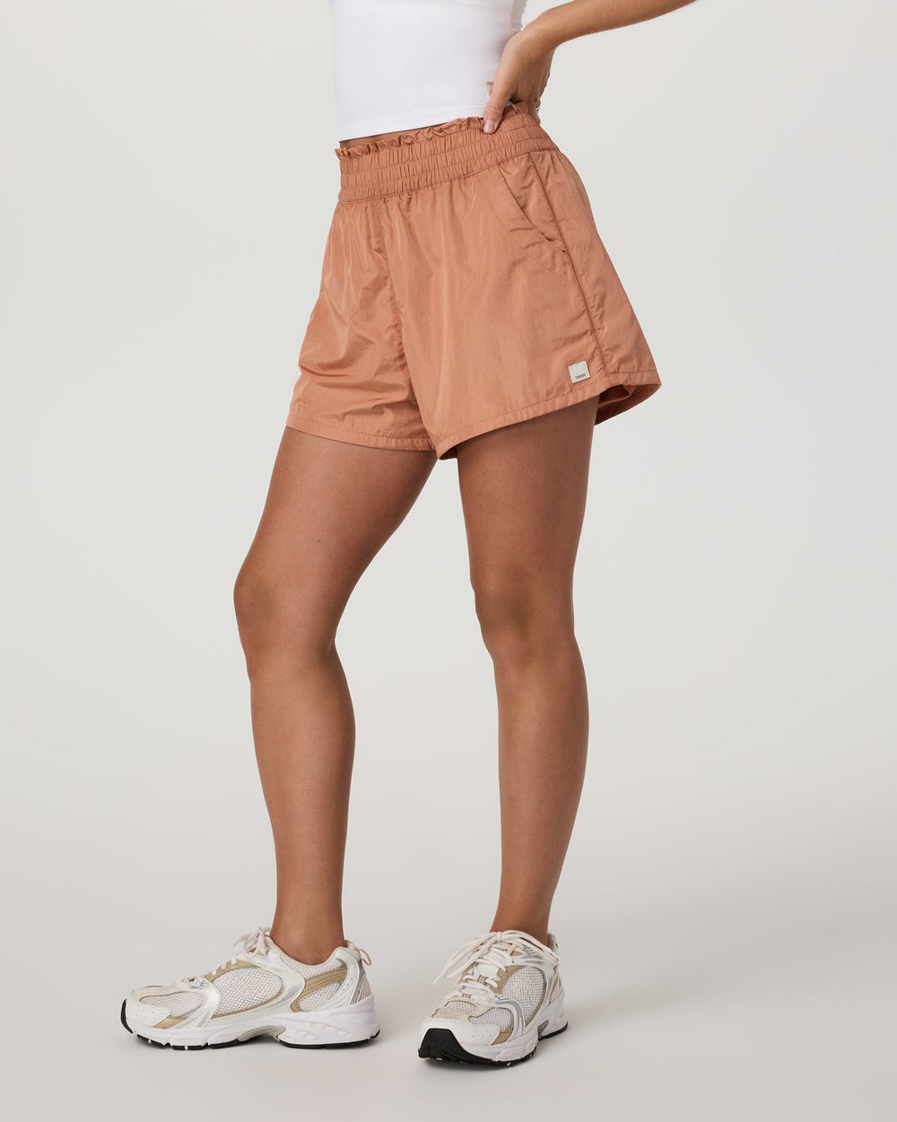 Vuori Dash Elevate Short Women's Desert Peach Fitness Shorts