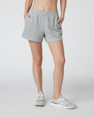 Vuori Sedona Sport Short Light Heather Grey Fleece Shorts