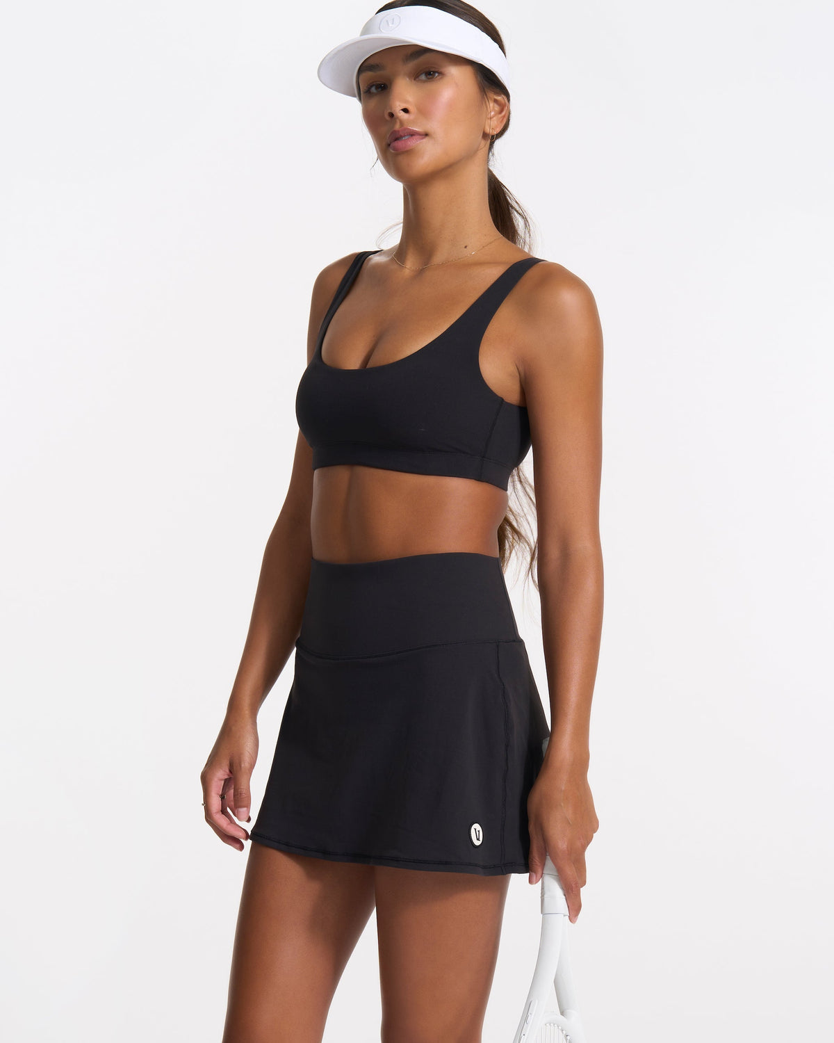 Vuori Volley Skirt Black Tennis Skirt with Pockets