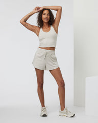 Vuori Halo Performance Short 2.0 Ecru Heather Shorts