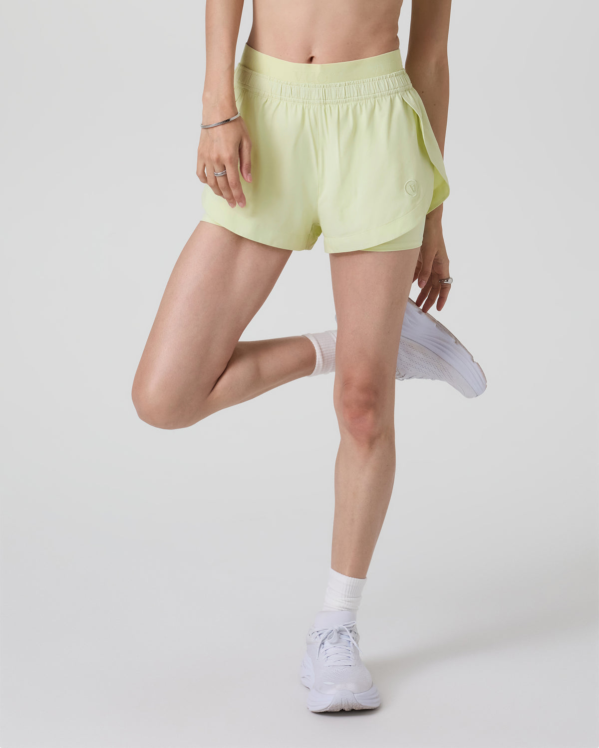 Vuori Luna Short 2" Women's Lemongrass Running Shorts