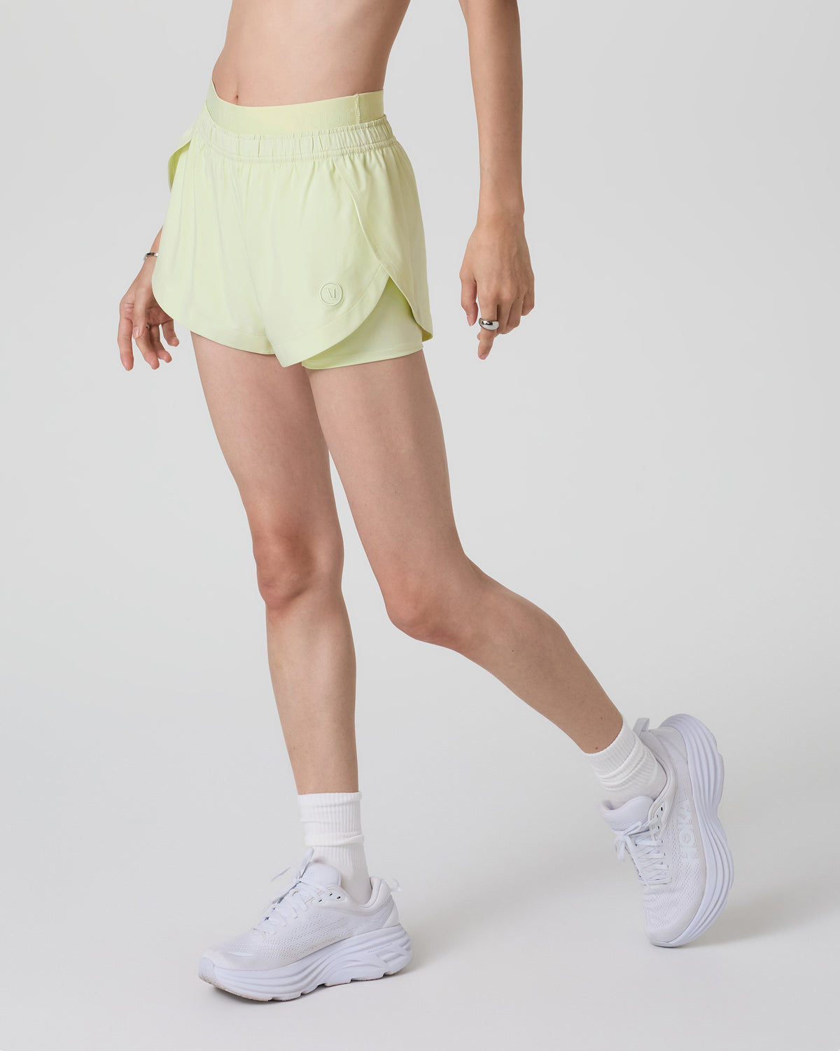 Vuori Luna Short 2" Women's Lemongrass Running Shorts