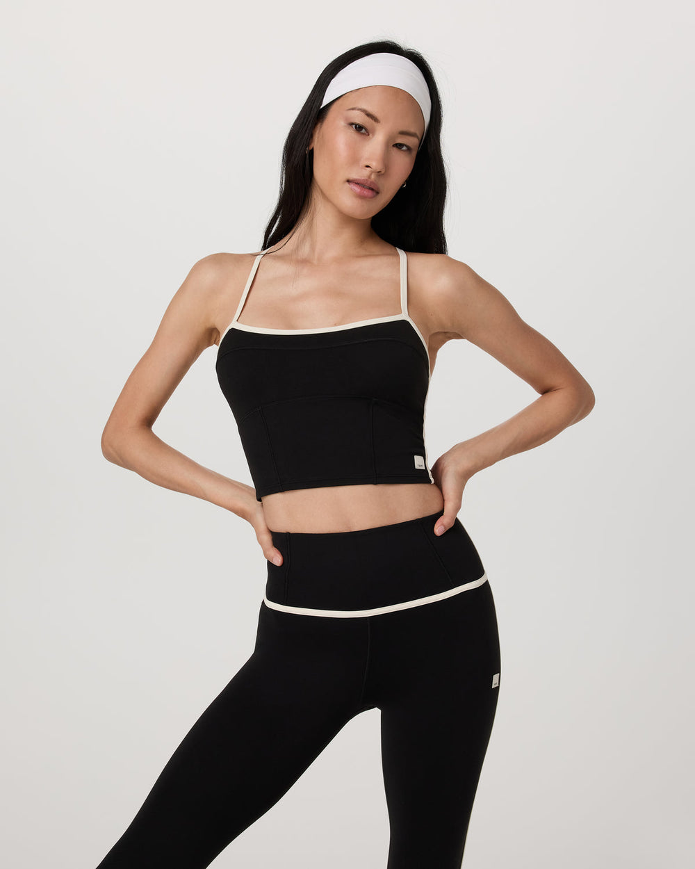 Vuori Vuori AllTheFeels™ Corset Tank Women's Black Tank Top