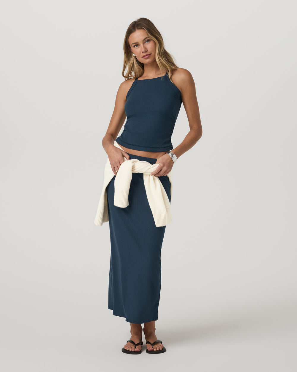 Vuori Pose Cooper Tank Women's Ocean Blue Tank Top