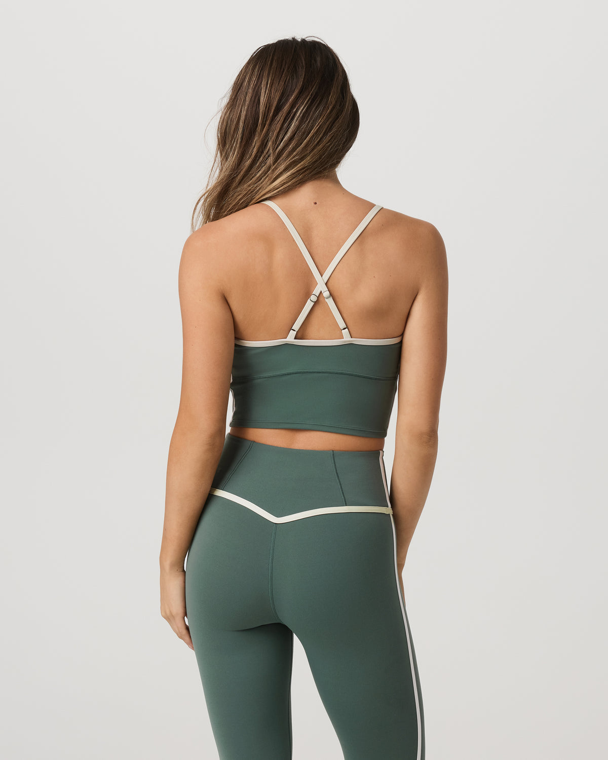 Vuori Vuori AllTheFeels™ Corset Tank Women's Agate Green Tank Top