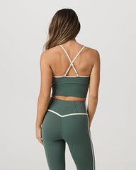 Vuori Vuori AllTheFeels™ Corset Tank Women's Agate Green Tank Top