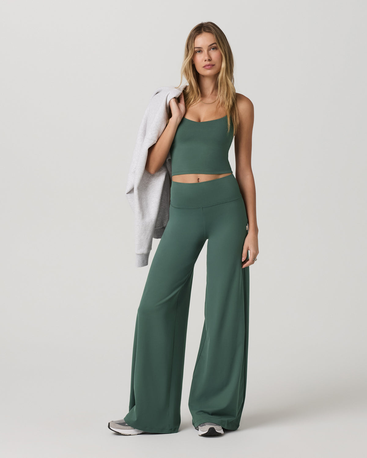 Vuori Halo Cami Women's Agate Green Performance Knit Top