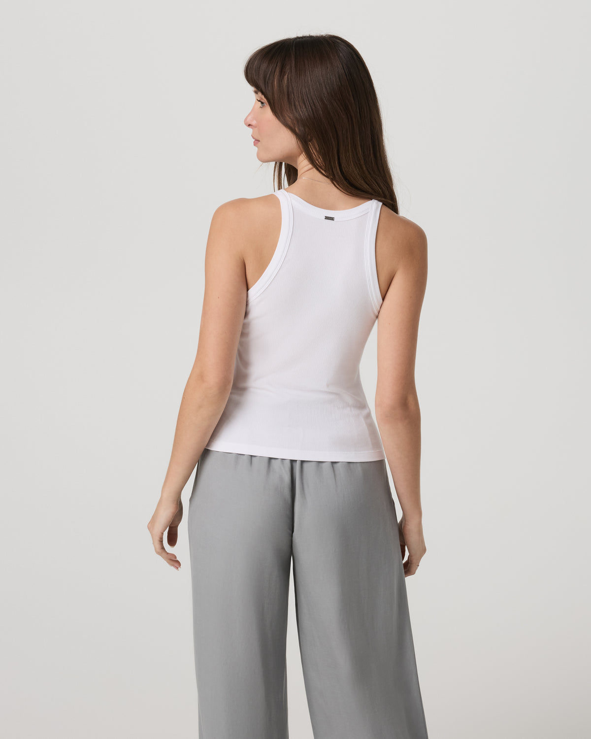 Vuori Cove Layering Tank Women's White Rib Knit Tank Top