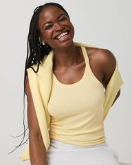 Vuori Cove Layering Tank Women's Lemon Snap Heather Tank Top