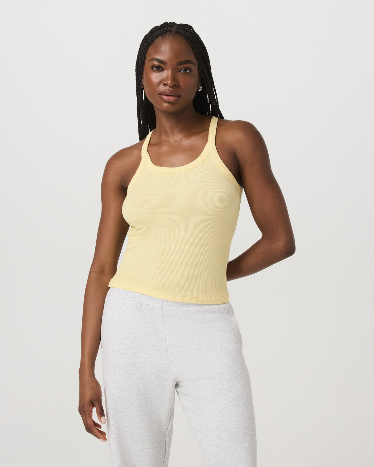 Vuori Cove Layering Tank Women's Lemon Snap Heather Tank Top