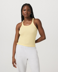Vuori Cove Layering Tank Women's Lemon Snap Heather Tank Top