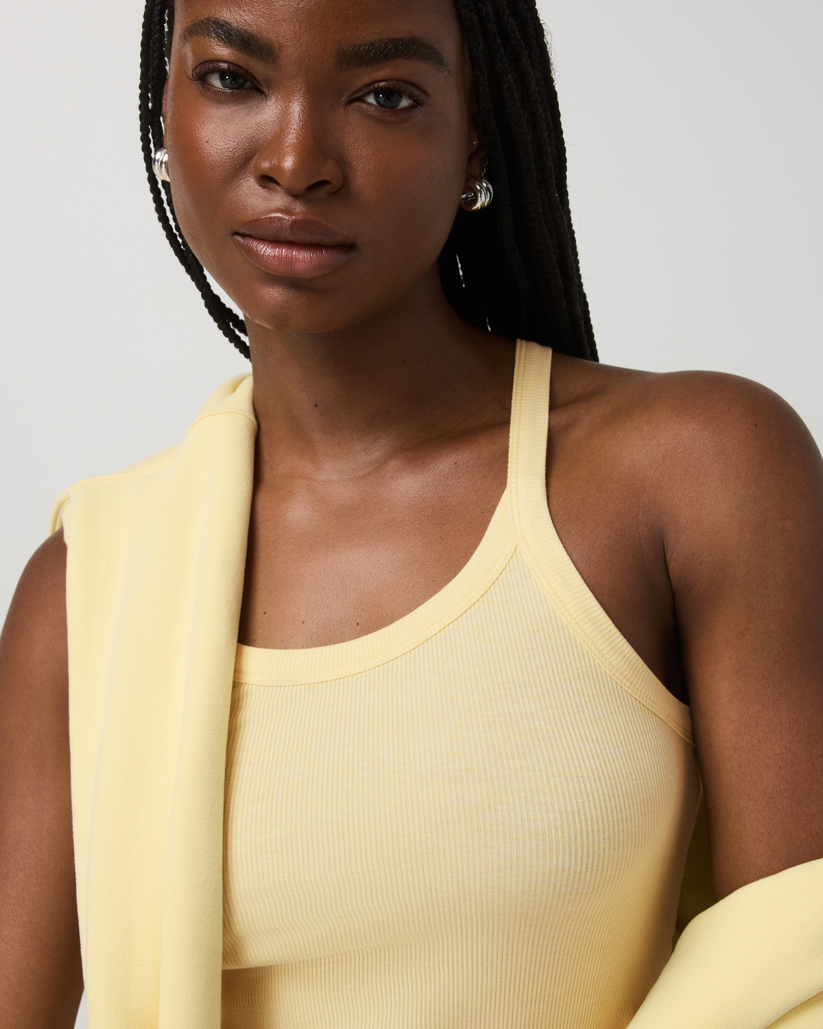 Vuori Cove Layering Tank Women's Lemon Snap Heather Tank Top