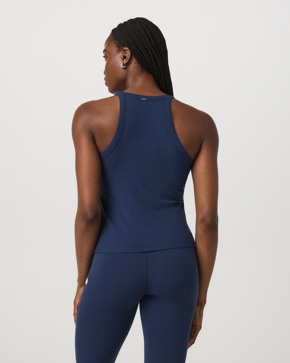 Vuori Cove Layering Tank Women's Blue Coast Rib Knit Tank Top