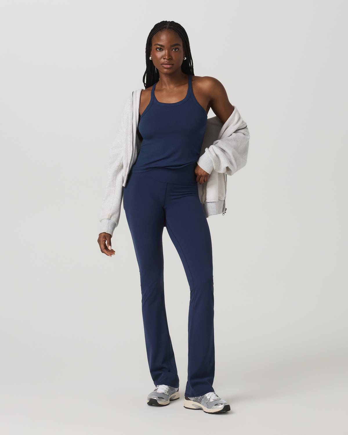 Vuori Cove Layering Tank Women's Blue Coast Rib Knit Tank Top