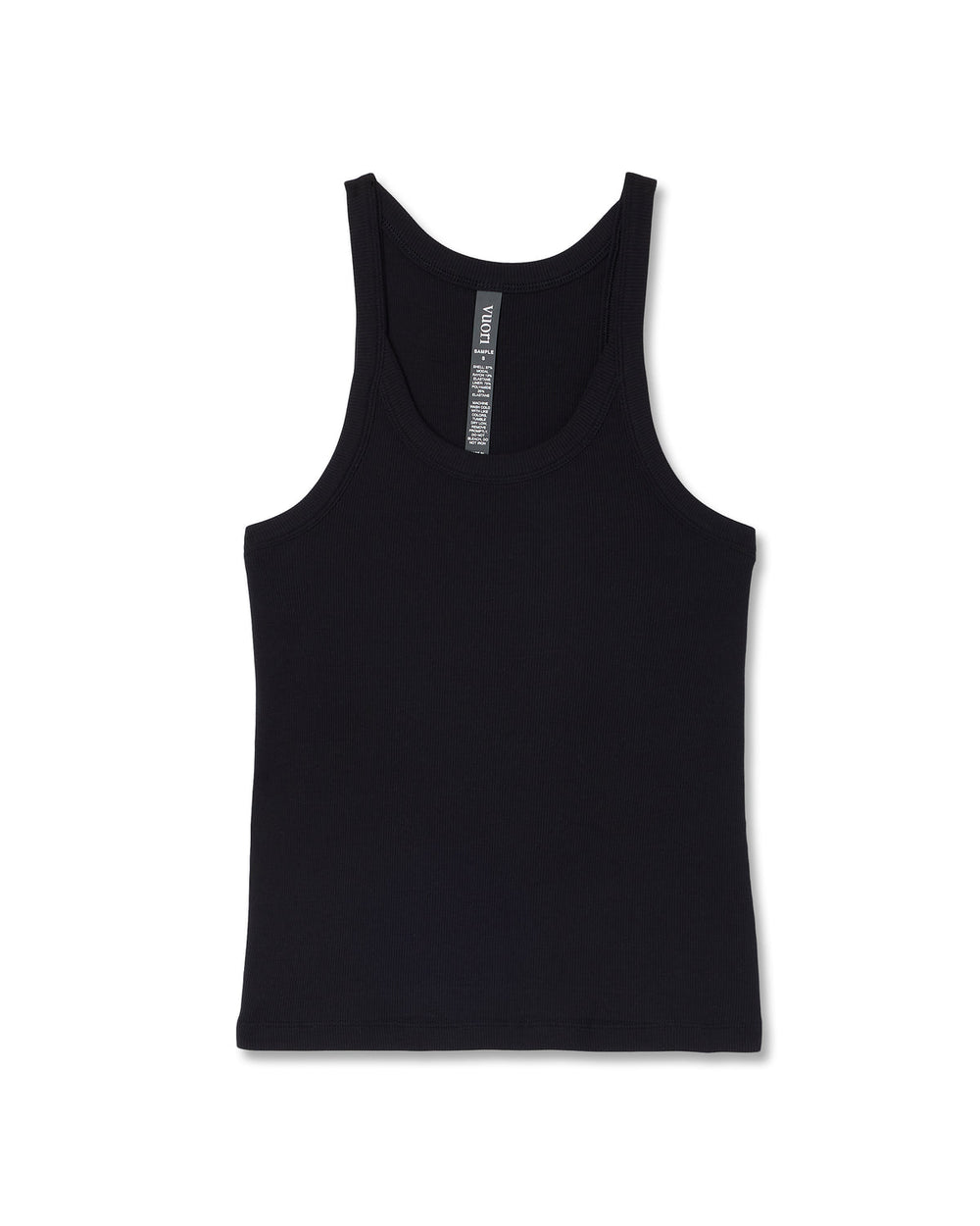 Vuori Cove Layering Tank Women's Black Rib Knit Tank Top