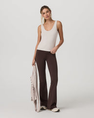 Vuori Pose Twin Tank Women's Ecru Heather Tank Top