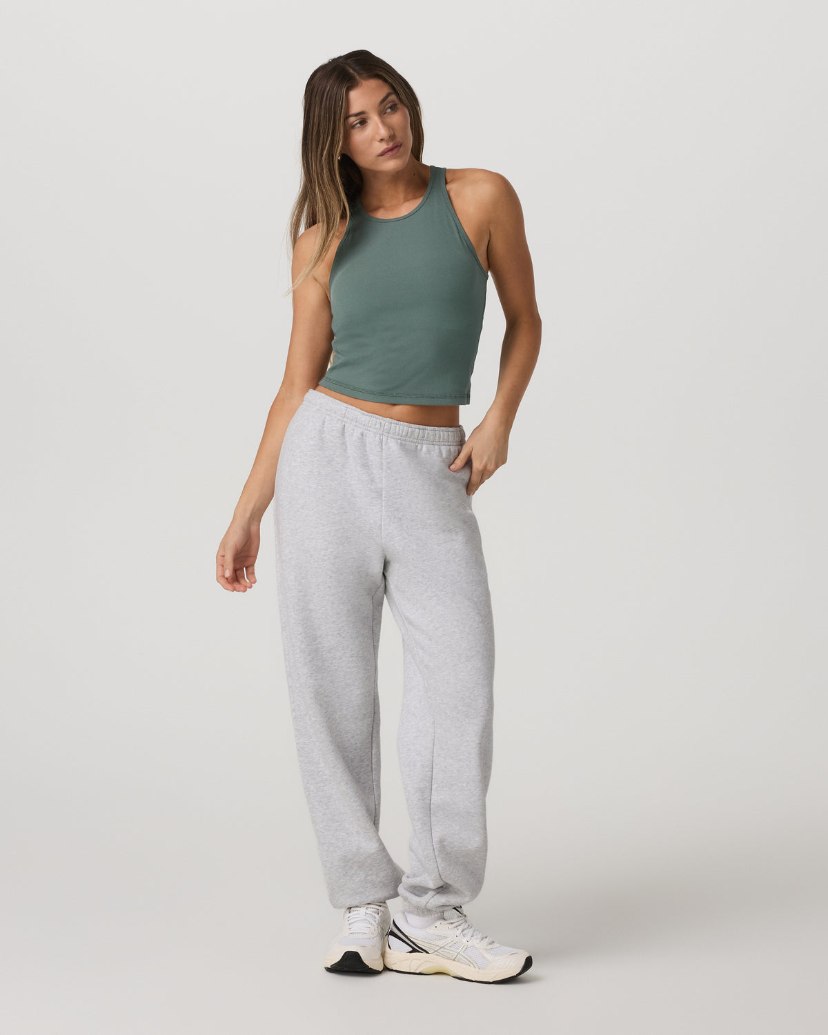 Vuori Pose Plyo Tank Women's Agate Green Performance Tank Top