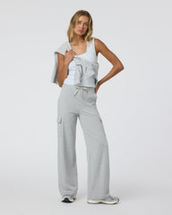 Vuori Halo Essential Scoop Tank White